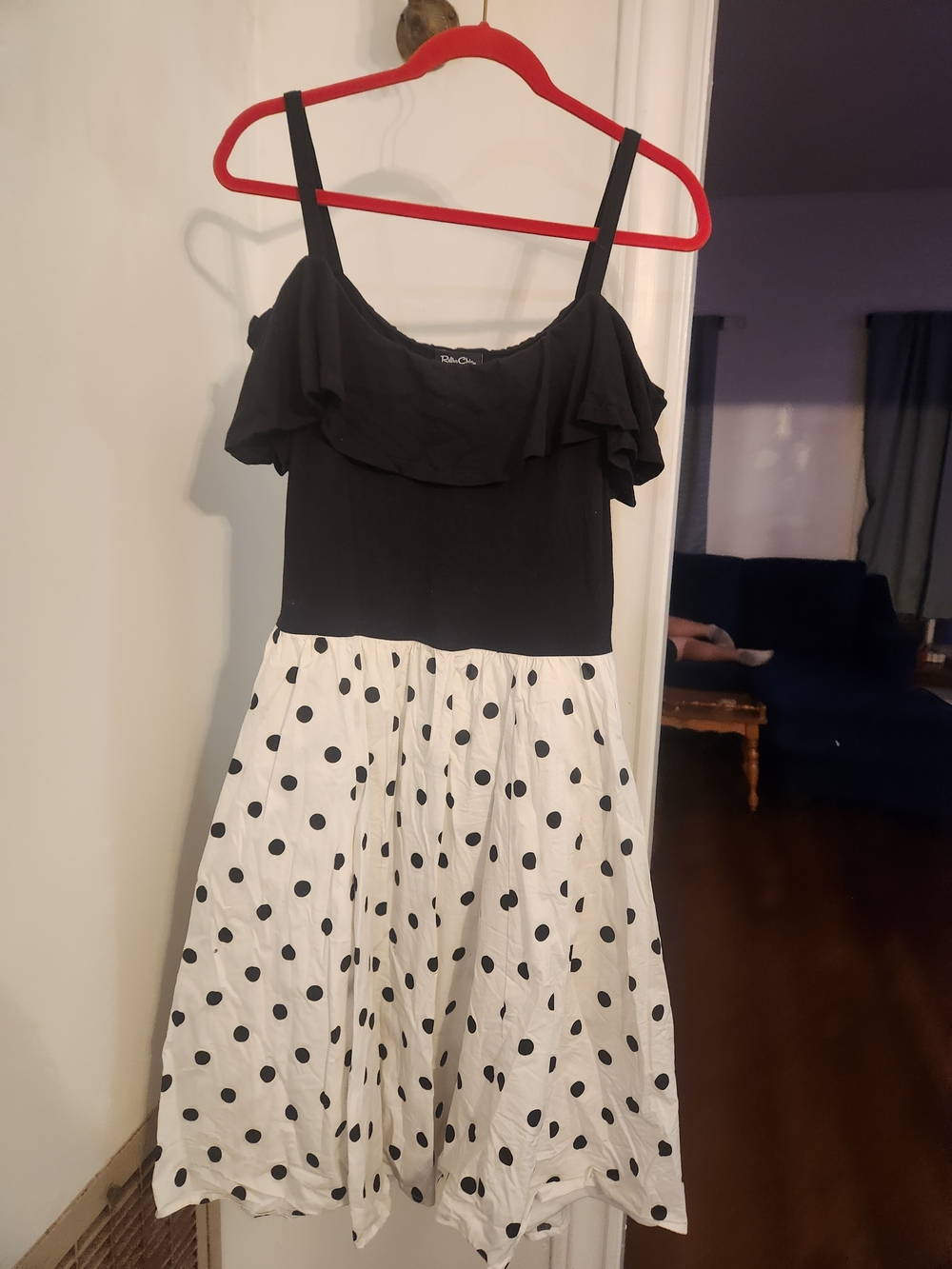 torrid Black and White Polka Dot Midi Dress